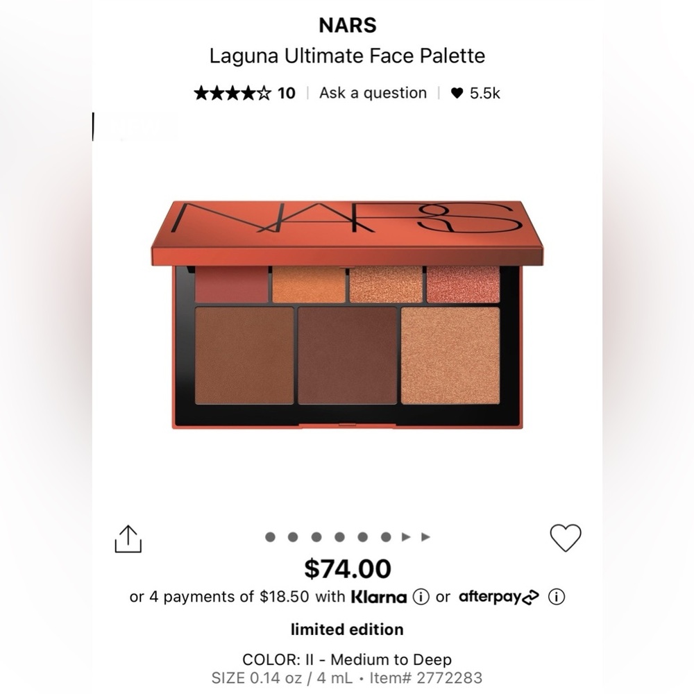 NARS Laguna Face Palette II